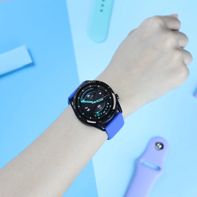 Pulseiras de Silicone Coloridas e Confortáveis para Smartwatches