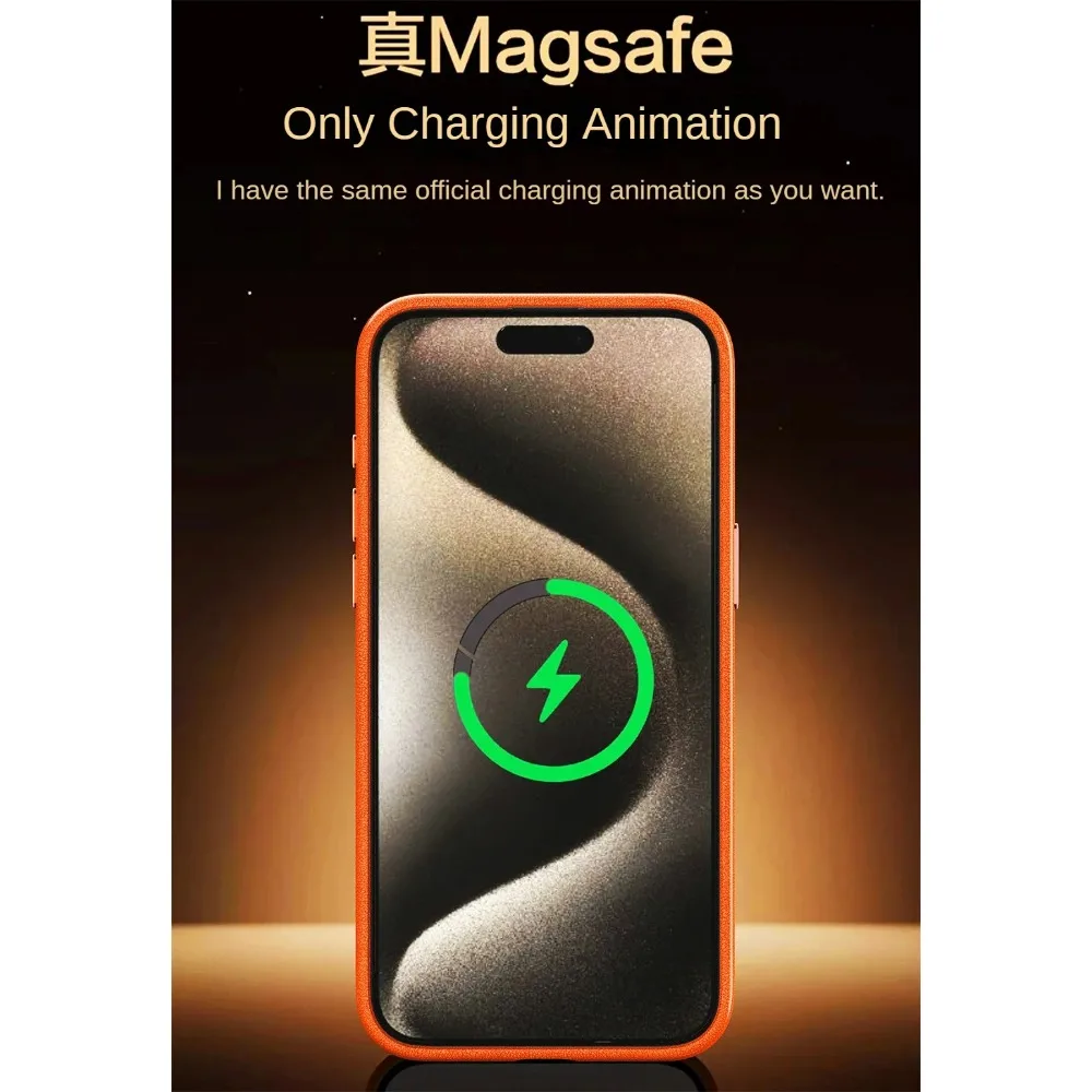 GRECAZO Magnetic Slim Case Fit for iPhone 15 Pro Max Phone Case 6.7(2023) Ultra-Thin Lightweight Durable Frameless Matte Hard MagSafe Cover Case with Pull Ring Shockproof Non Slip Rope-Blue