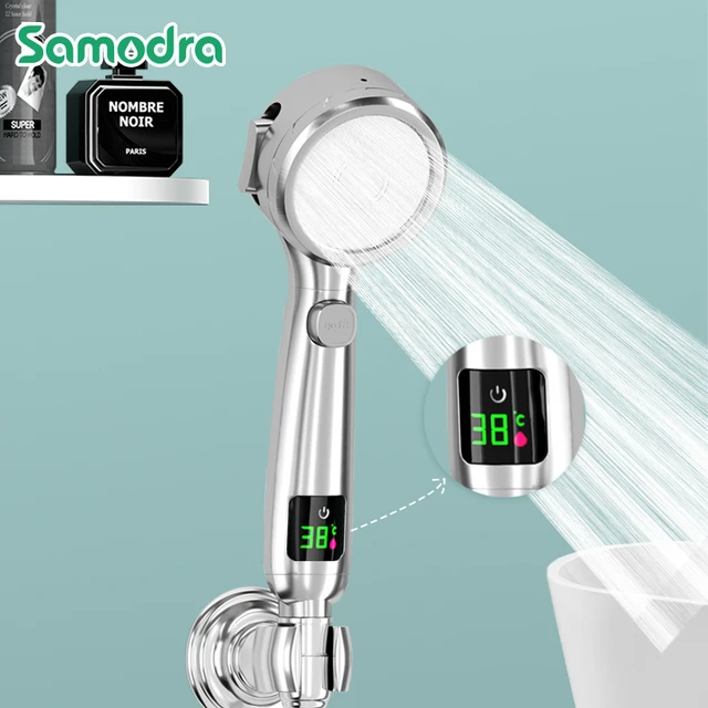 Comprar Cabezal de ducha de mano para baño, cabezal de ducha de baño con  ahorro de agua y energía de alta presión Turbo