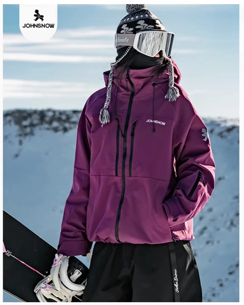 John Snow Winter Men And Women's Ski Jacket Breathable Waterproof Snowboarding Clothing Outdoor Sports Warmth Ski Coat winter ski suit