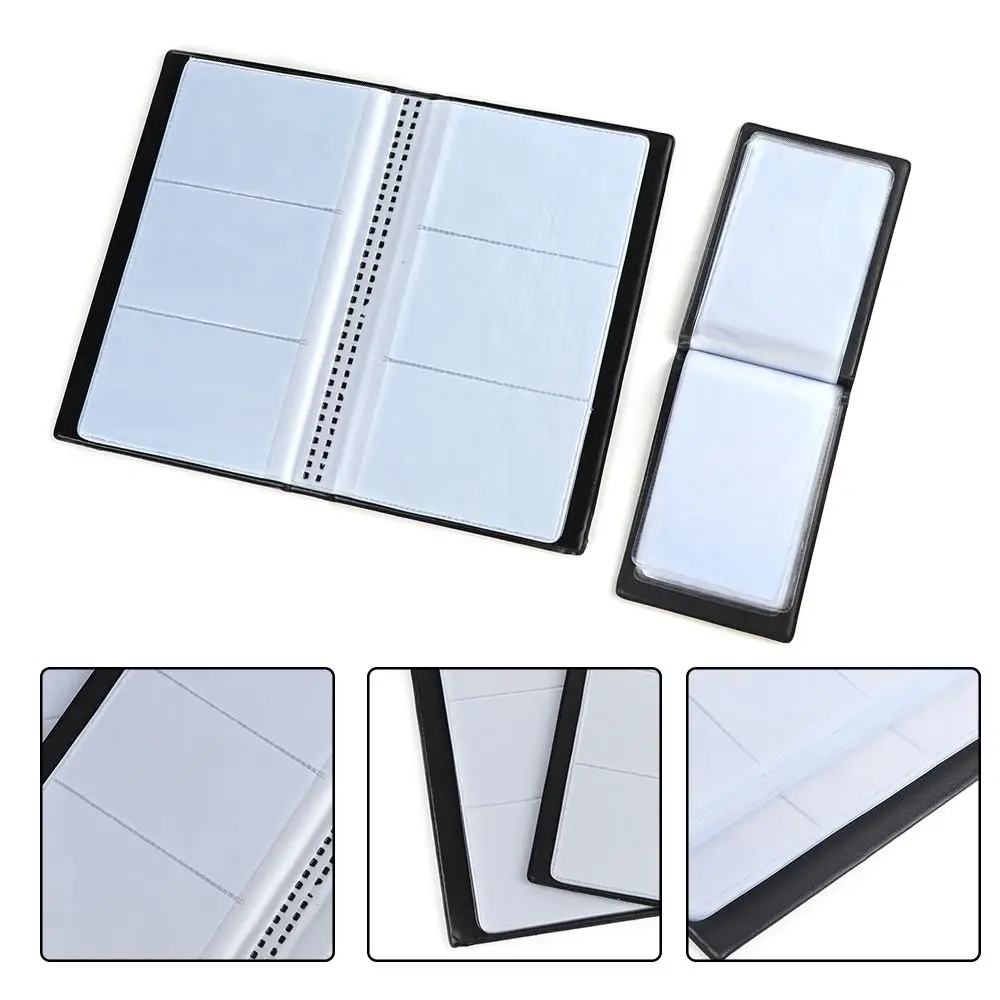 Leather 40/120/180/240/300 Cards ID Credit Card Holder Book Case Organizer Business  Cards ID Credit Card Holder Case 2