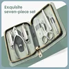 KK 7in1 Manicure Tools Nail Clippers Set Professional Stainless Steel Nail Cutter Pliers Scissors Kit Pedicure Hand Foot Care 4
