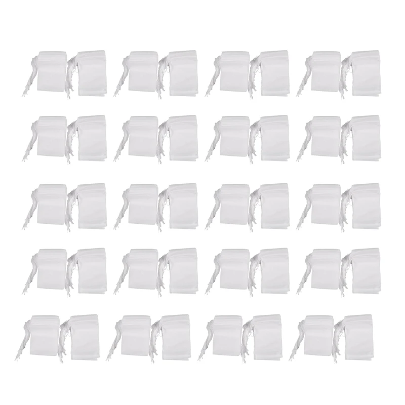 

2000 Pcs Disposable Empty Tea Bag String Heat Seal Filter Paper