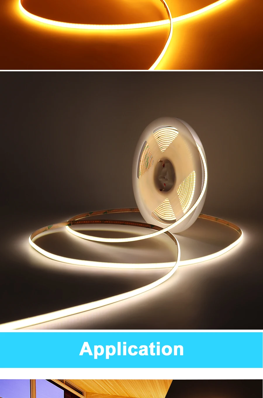 5M LED Strip Light 12V 24V COB LED Strip High Density Flexible Dimmable LED Tape S80ca609d04ab49c3b8ec34592076a4ebH
