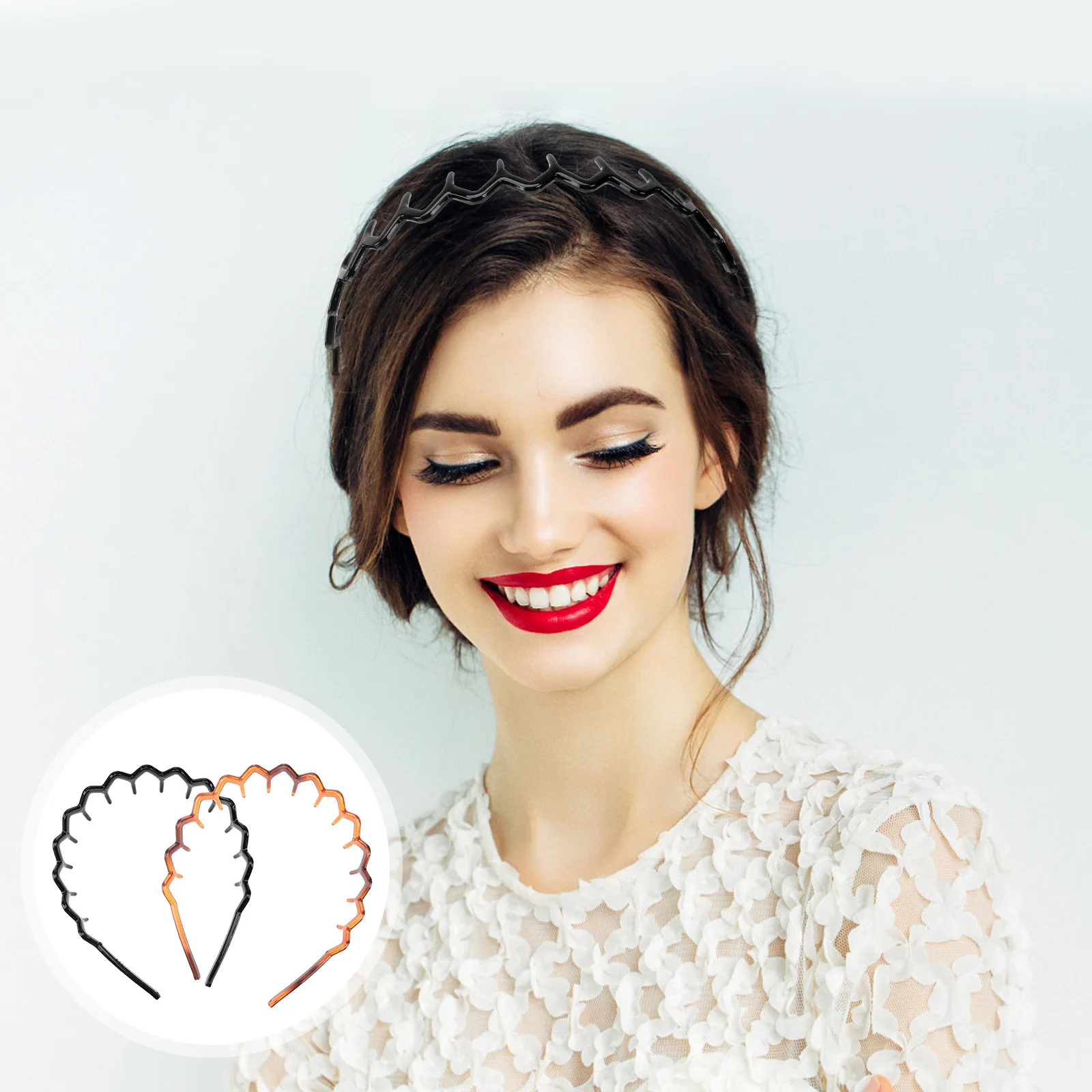 Headband Hair Hoops Wave Toothed Headband Anti-Slip Hairbands Girls Kids Children Female Party Decoration Hair Accessory