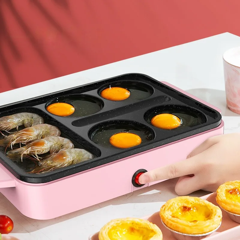 Household frying and roasting machine four-in-one electric baking pan sausage electric baking pan