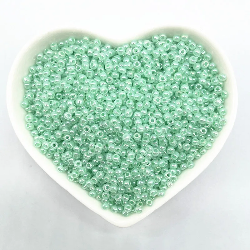 1000pcs(15g) 2mm Effect of The Cream Charm Czech Glass Seed Beads DIY Bracelet Necklace Beads for Jewelry Making Accessories glass seed beads beads for jewelry making