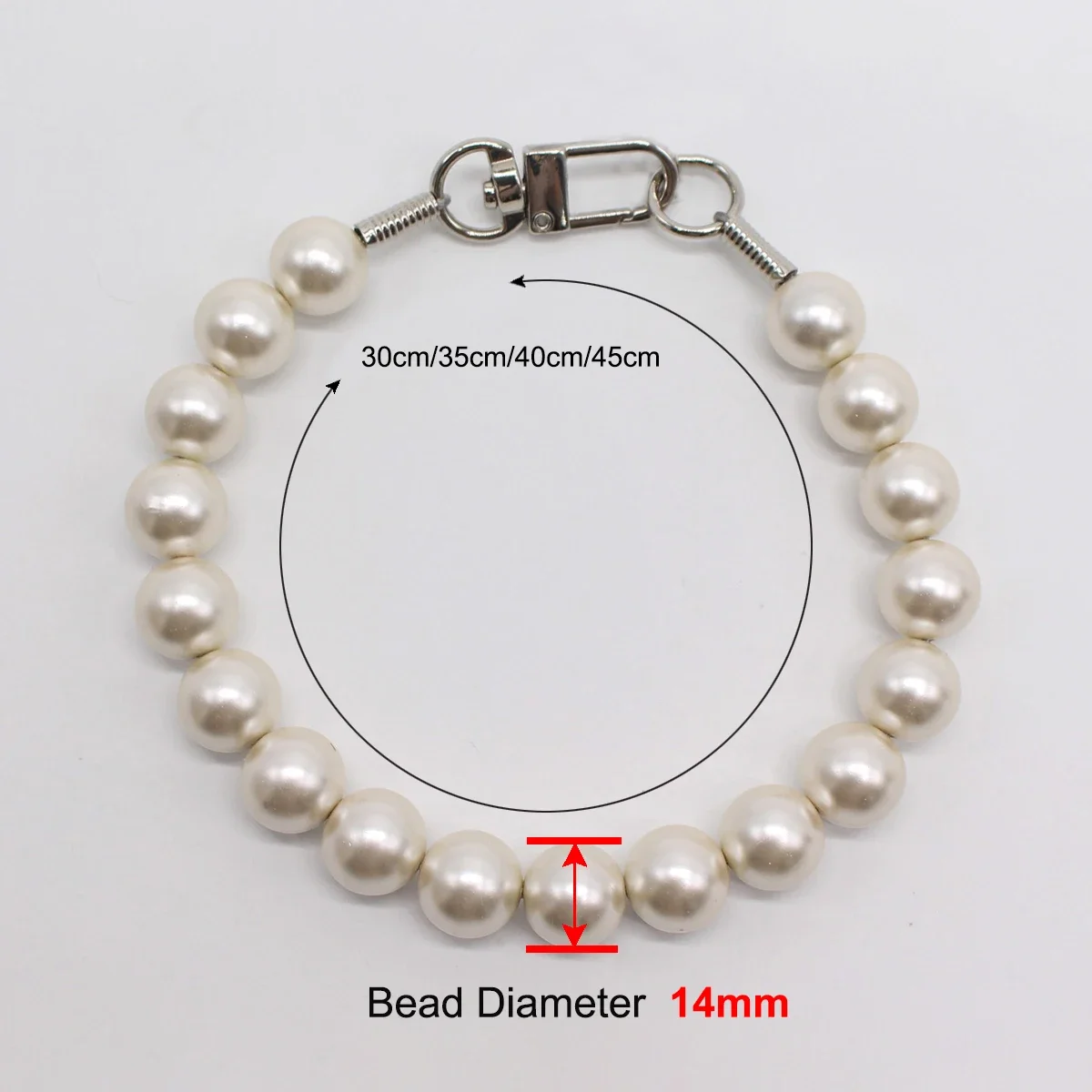 Big Pearl Dog Collar Suit for Small Medium Large Dog Adjustable