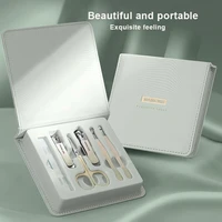6Pcs Nail Cutter set Colorful ear Scoop Nail clipper Portable Zipper Nail clipper portable beauty nail care set 1