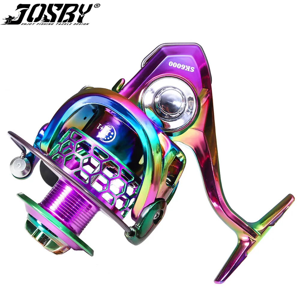 

Рыболовная катушка JOSBY, максимальное усилие фрикциона 8-15 кг, металлическая катушка, спиннинговое колесо для ловли карпа, морской соленой воды, подшипник из нержавеющей стали 5,0: 1 4,7: 1 Pesca