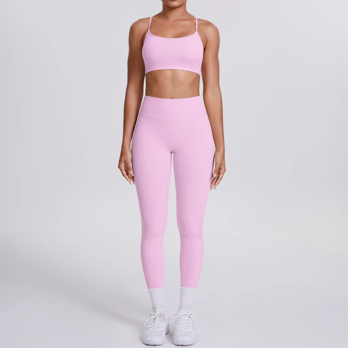 Women's Yoga Suit – Seamless Sports Bra & High Waist Leggings | Breathable Quick Dry Activewear
