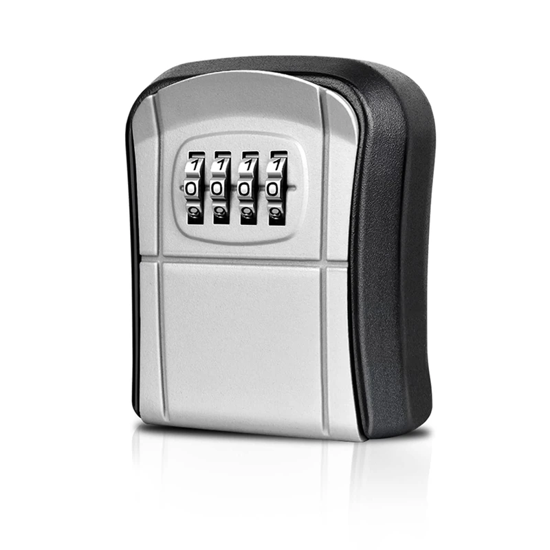 Key Box Wall Mounted Mini Key Safe Outdoor Key Box With Resettable 4