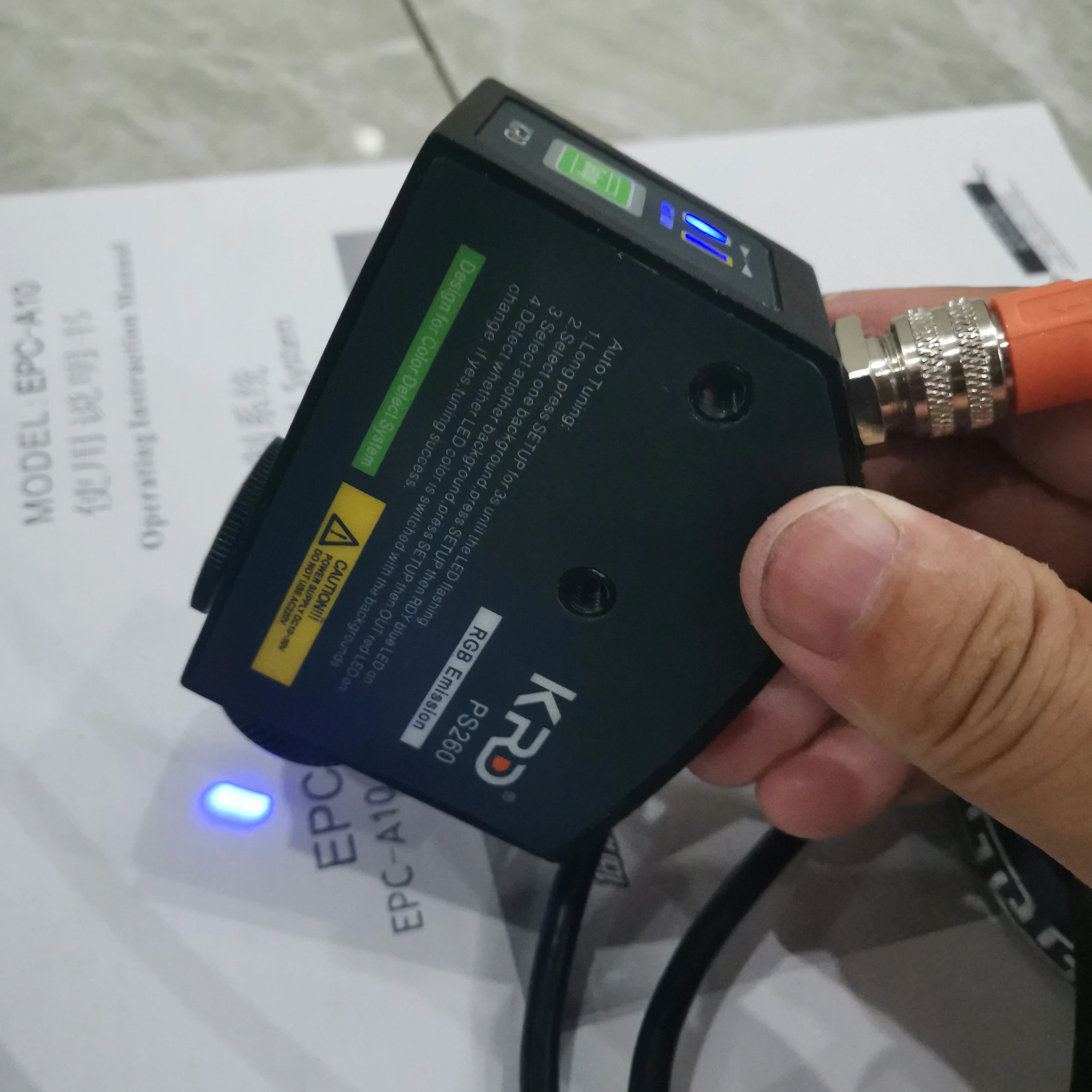EPC-A10 Servo Web Guiding System | Edge Line Position Controller with Color Mark Sensor & PD-204L150T Servo Actuator detail image 3