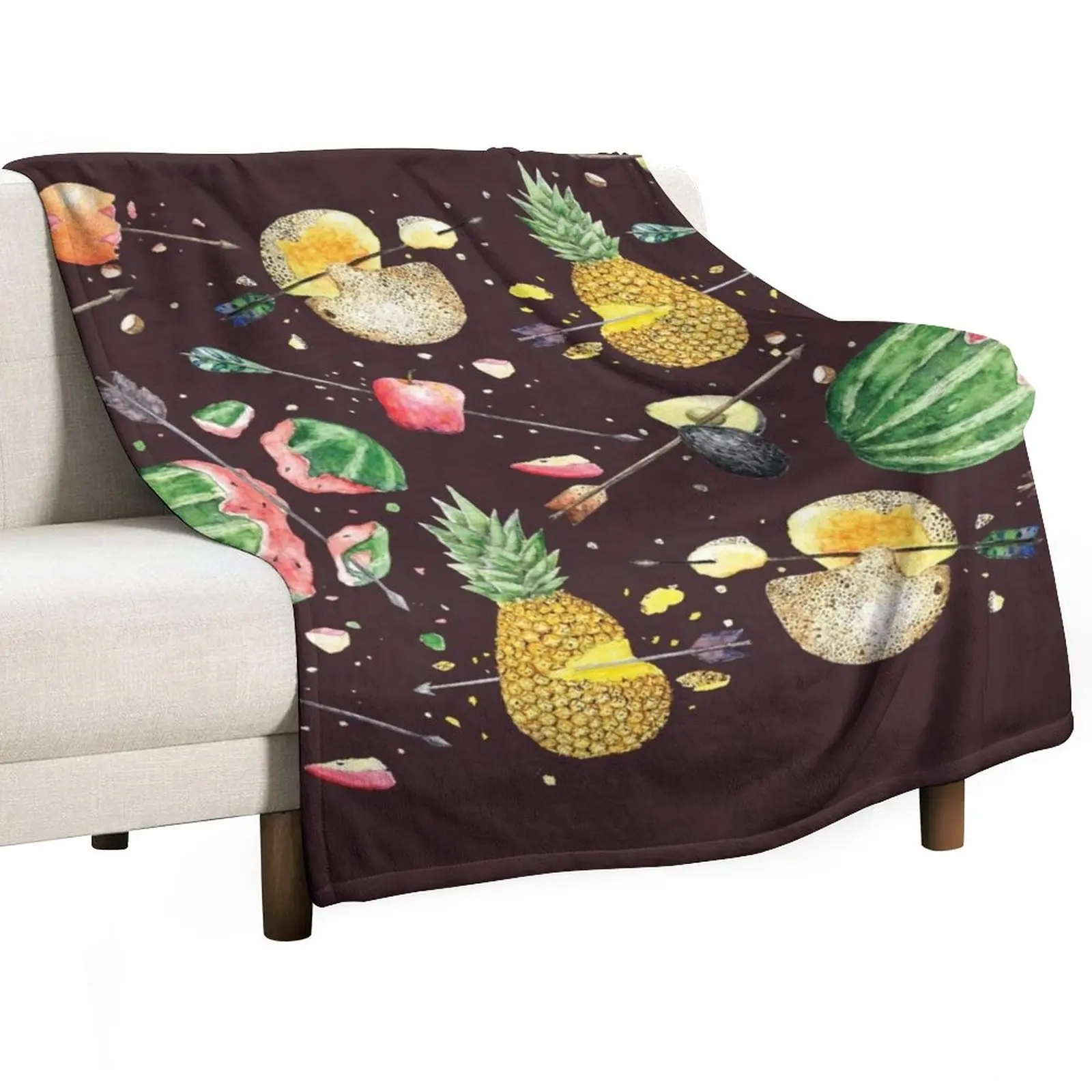 

Smashed fruits Throw Blanket Large Blanket Sofa Quilt Travel Blanket