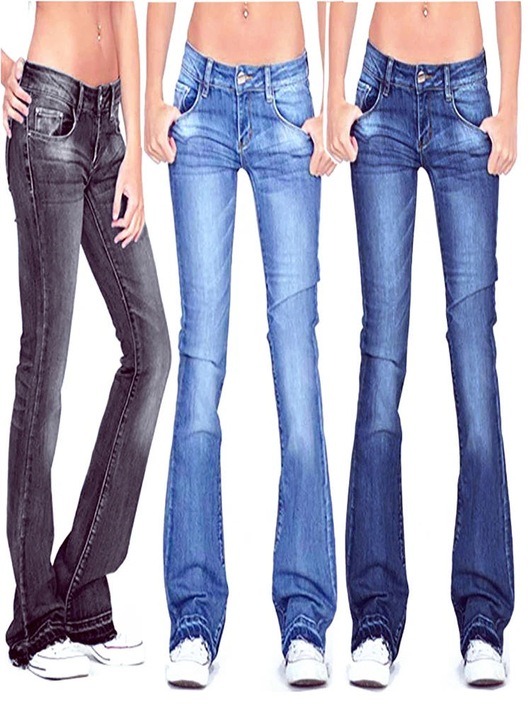 low rise bell bottom jeans
