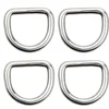 10 Pieces 5mm/4mm/3mm Diameter Forged 316 Stainless Steel Welded D Ring Boat Hardware Rigging Kayak Boat Accessories Marine Surf 2