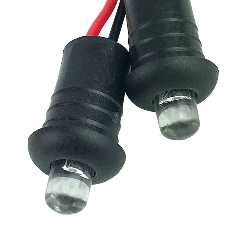 파란색 깜박이는 더미 가짜 자동차 알람 대시 마운트 LED 조명 오토바이 액세서리, 12V, 2 개