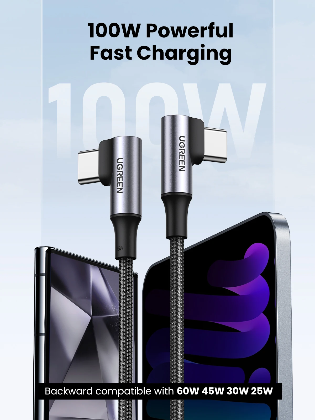 UGREEN 100W USB-C to USB-C Fast Charging Cable