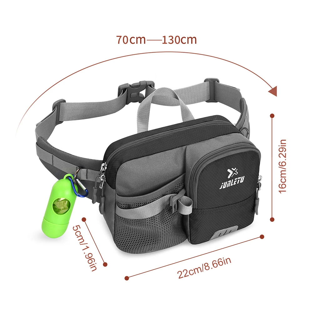 Retractable Hands Free Dog Leash running waist bag waist bag running belt sports pockets belts
