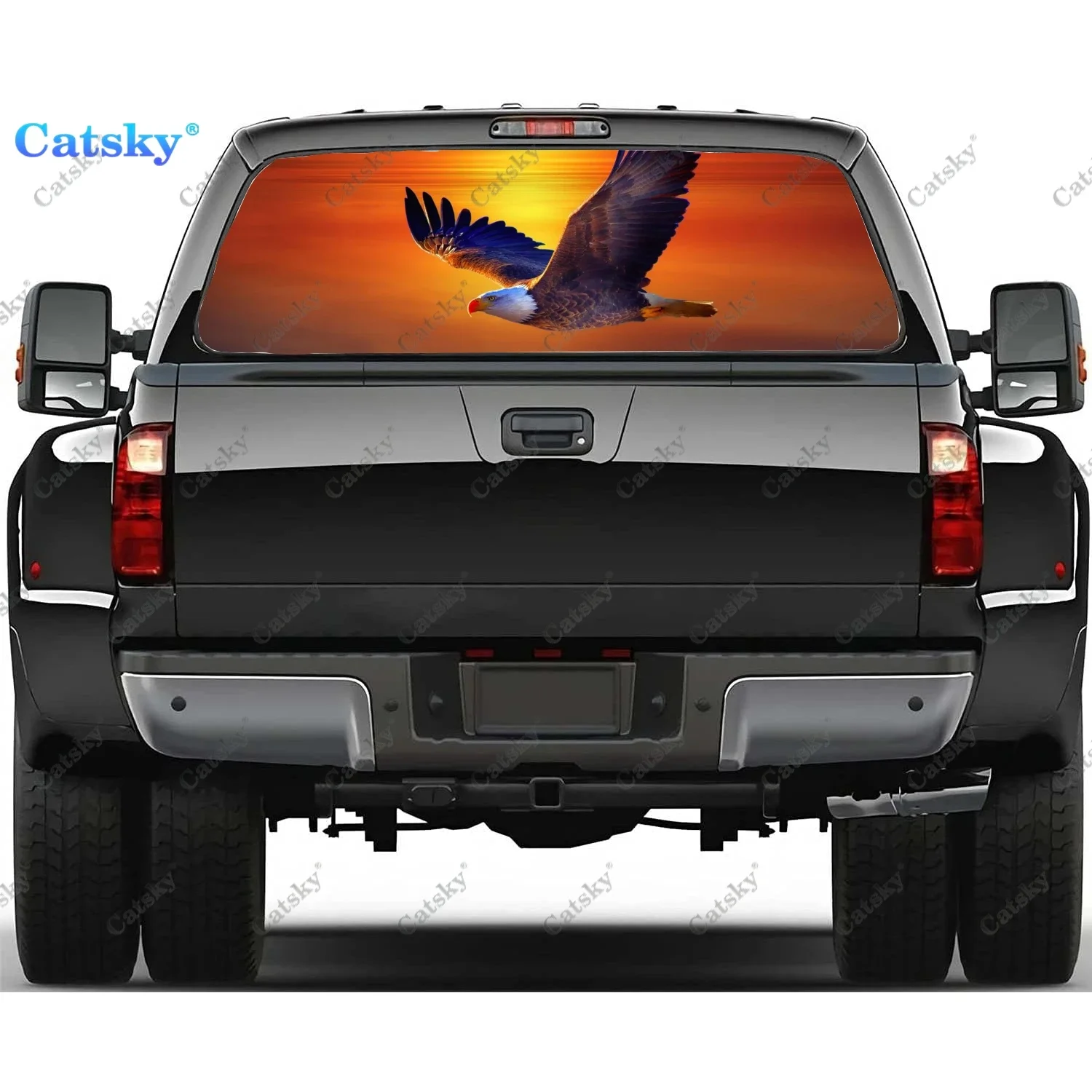 

Виниловая наклейка с изображением облысшего орла