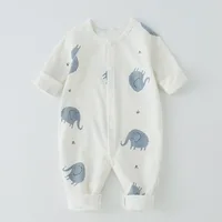Boy Newborn Romper Autumn 100% Cotton Girl  Baby 0-18M Cute Spring Long Sleeve Soft Infant Clothes 2