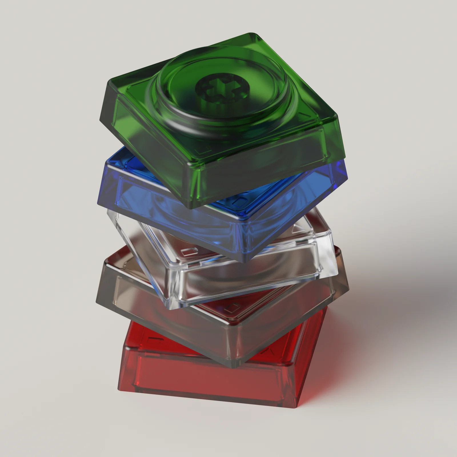 DEADLINE 스튜디오 DOYS PC 장난감 키캡, MX 스위치용 기계식 DIY 키캡, 투명 키캡