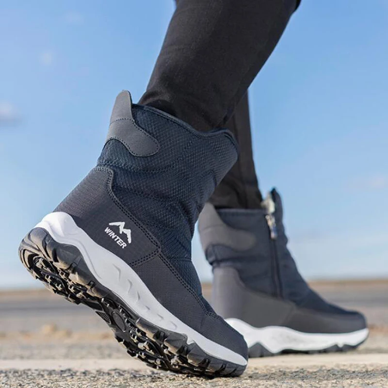 Women Snow Boots Women Winter Boots New Plush Women's Short Boots Woman Snow Zipper Waterproof Non-slip Warm Women's Winter Shoes