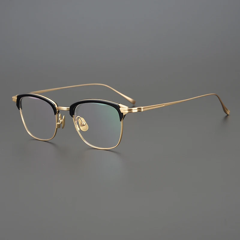 

Pure Titanium Glasses Frame Men Janpnese Designer Handmade Frame Myopia Presbyopia Women Prescripition Eyeglasses