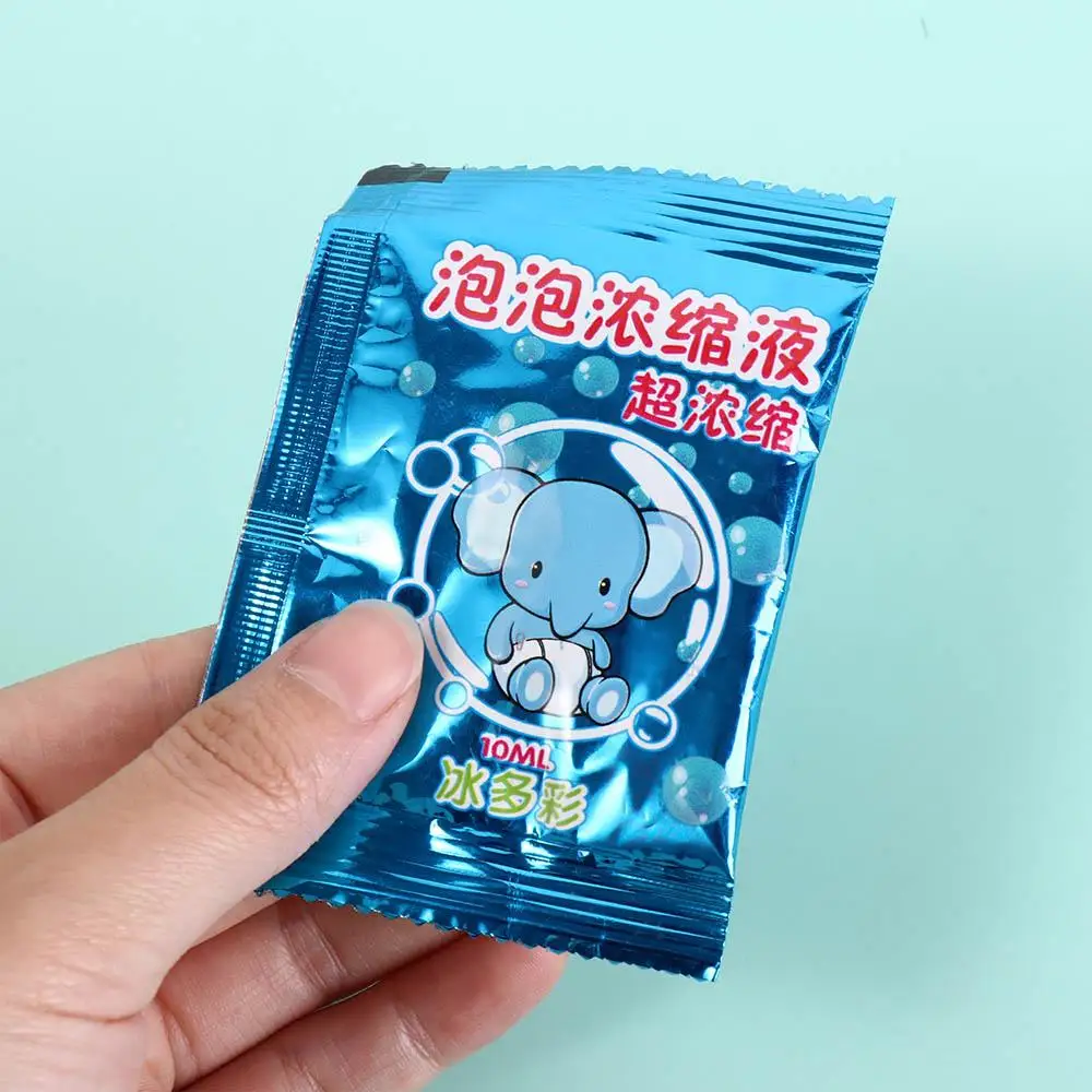 Pouch 10ml Concentrated Bubble Solution Safe Environmental Concentrated Bubble Liquid Toy Soap Bubble Supplement Bubble Blower