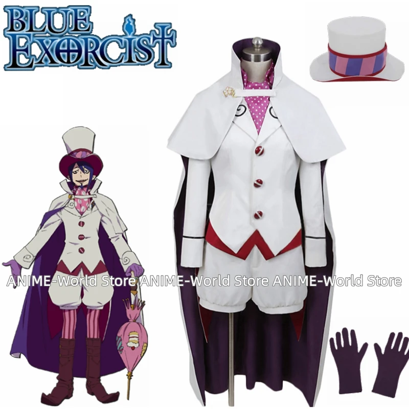 

Anime Ao no Blue Exorcist Mephisto Pheles Cosplay Costumes Stage Performance Clothes Perfect Custom