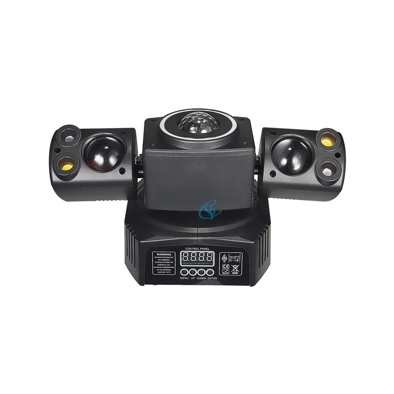 LED 60W Two-armed Stage Light RGBW 4IN1 Full Color Beam Rotating Moving Head Lig