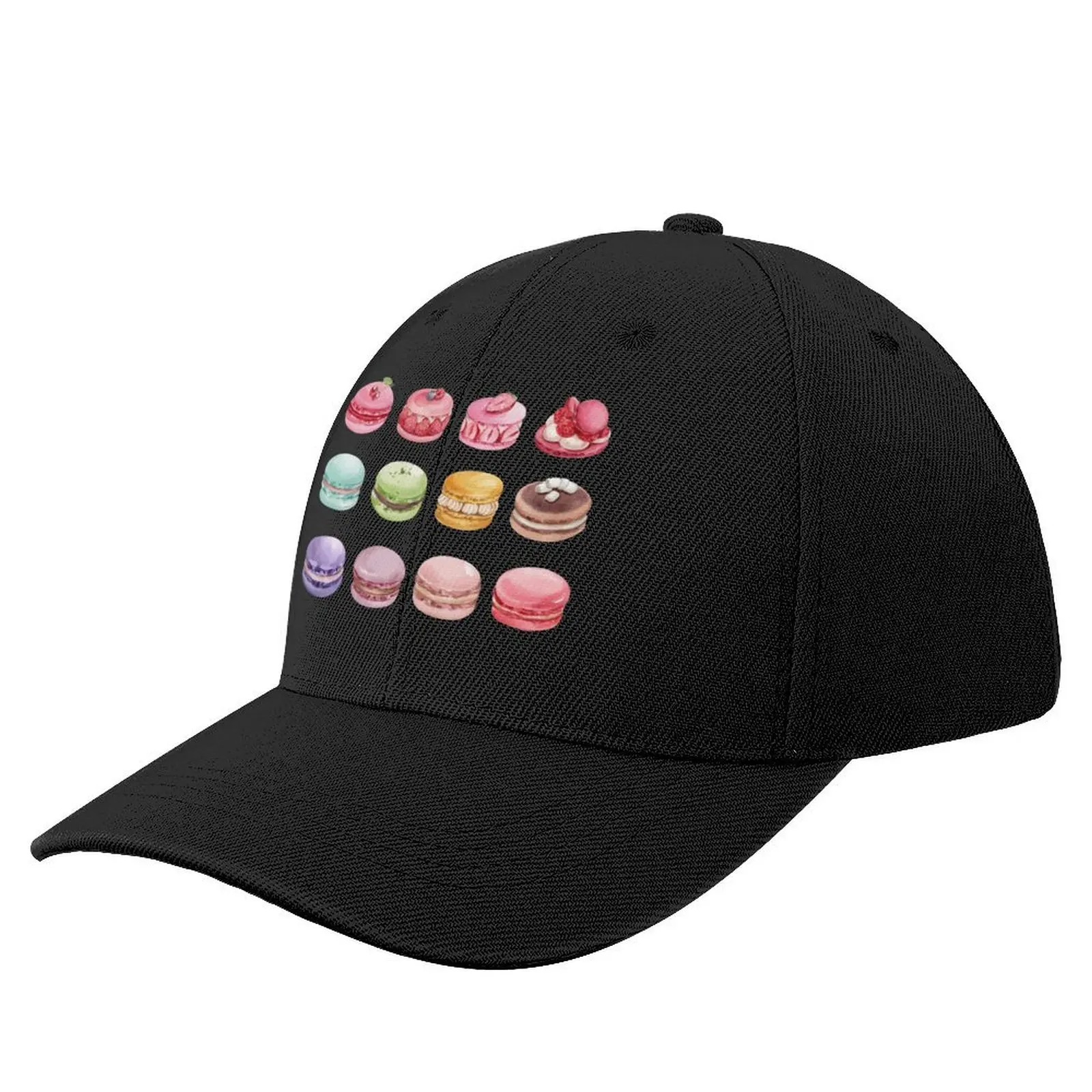 

Assorted Colorful Macarons Set Baseball Cap Wild Ball Hat Beach Outing Cosplay Sunhat Men Women's