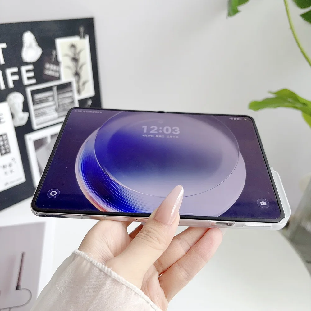 Ultra-Thin Clear/Matte Foldable Phone Case with Hinge Protection & Anti-Scratch Cover