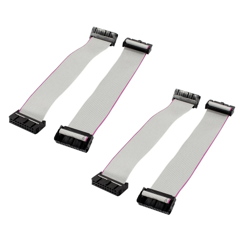 

4 Pieces 2.54 Mm Pitch 20 Pin F/F IDC Flat Ribbon Cable Connector
