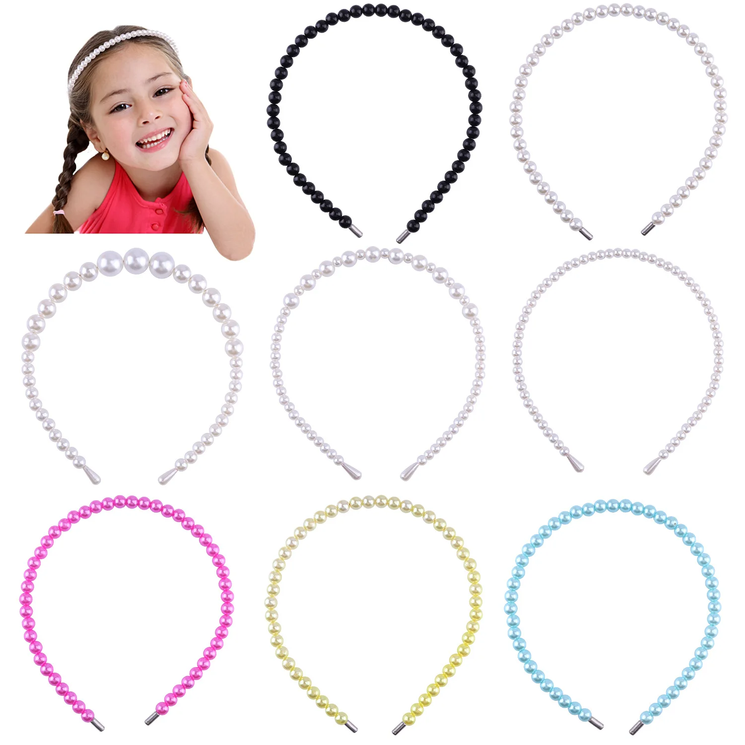 bandeau-de-perles-princesse-pour-filles-40-pieces-lot-accessoires-pour-cheveux-vetements-de-sauna-pour-enfants