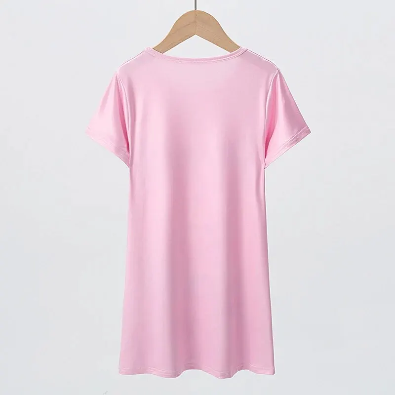 Girls Dress 1/2 Piece Summer Children's Dress Girl Sweet And Lovely Casual Fashion Dress Comfortable And Versatile Knee-length Home