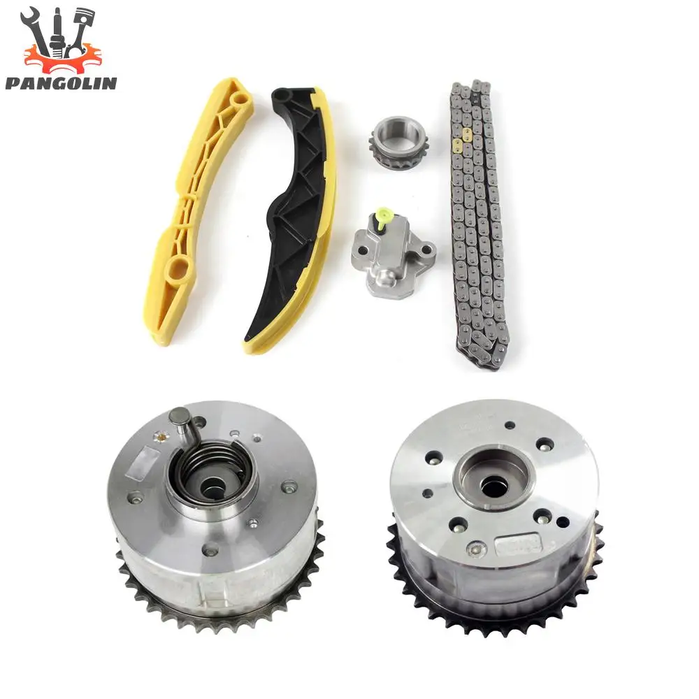 

Timing Chain Kit w/ 1 Pair VVT Gear Fits for Hyundai Accent KIA RIO SOUL FORTE5 OPTIMA 1.6L 1591CC 97CID L4 DOHC