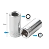 4PCS 1/4" Square Drive To 1/4" Hex Socket Bits Converter Screwdriver Bit Adapter For Screwdriver Bit Socket Adapter Step Drill 4
