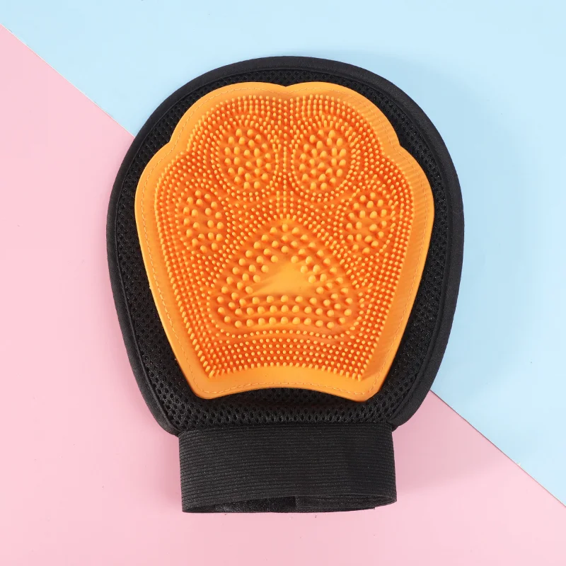 Pet Bath Massage Silicone Brush Cat Gloves To Remove Floating Hair Daily Care Dog Hair Pet Supplies Towel Poncho Adults Pet Grooming Gloves Cat Grooming Brush Pet Hair Remover Gloves
