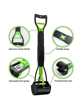 Long Handle Foldable Pooper Scooper 1