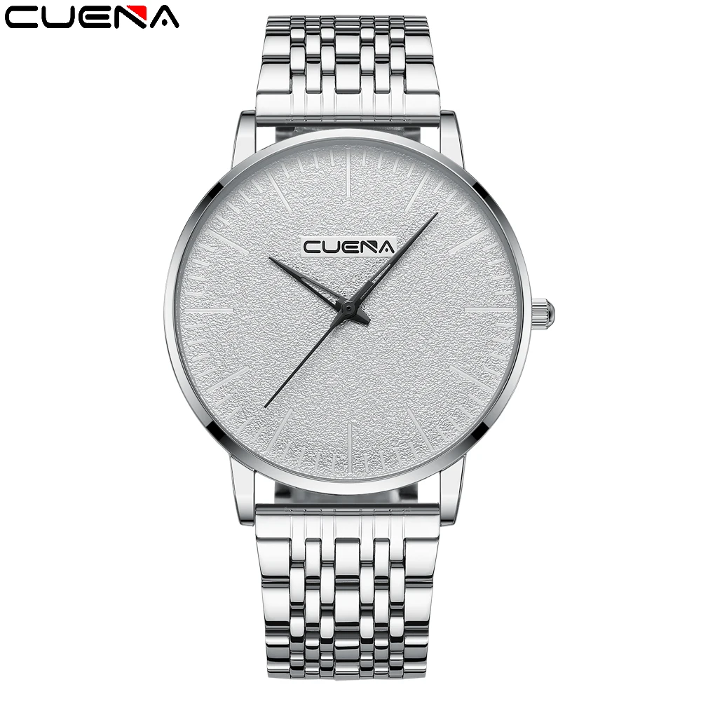 

CUENA Brand Men's Military Quartz Watch Sport Waterproof Stainless Steel Strap Fashion Casual Clock Men's Relogio masculino