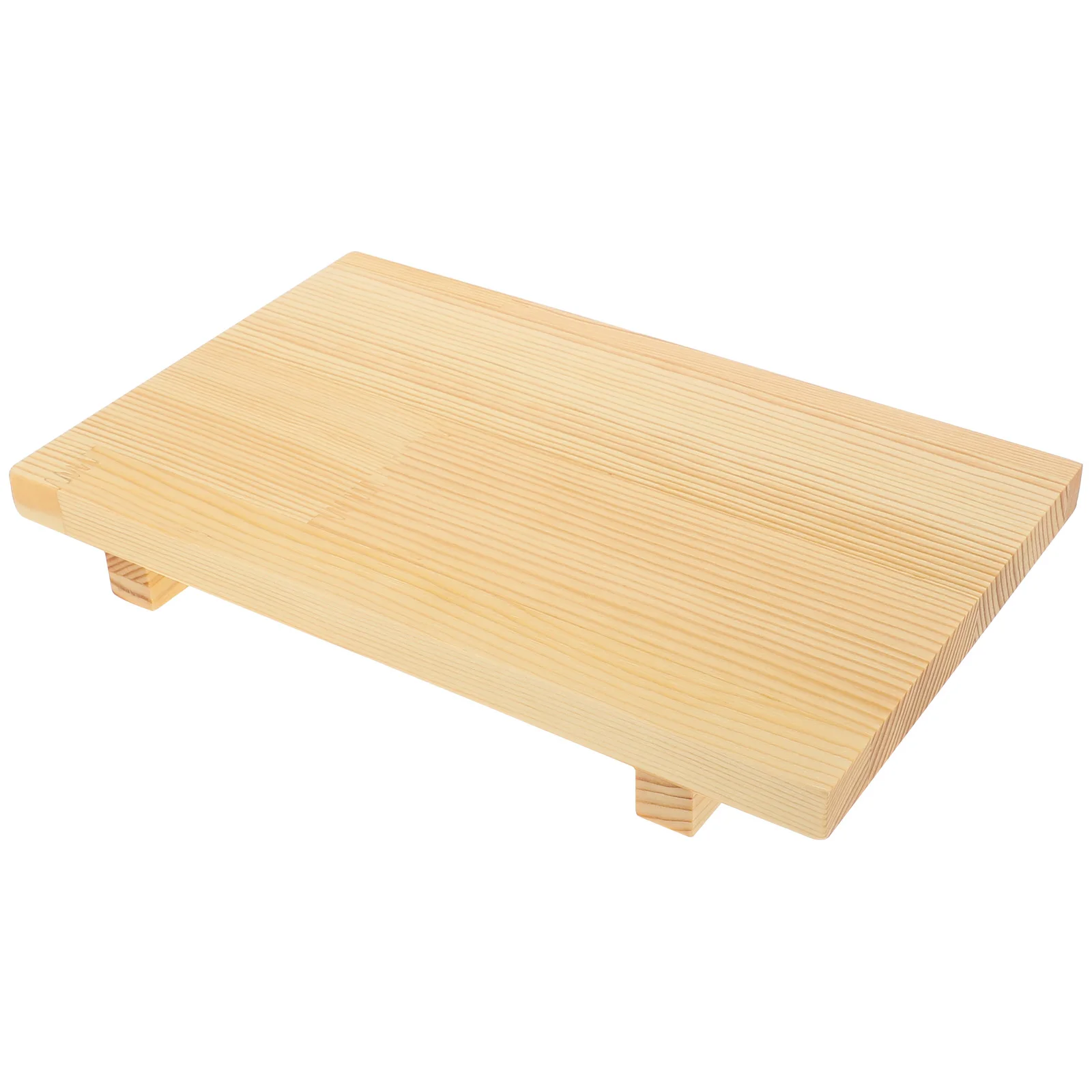 

Japanese Wooden Sushi Board Rectangular Cuisine Sushi Sashimi Plate Platform Food Serving Tray Tableware Decoration