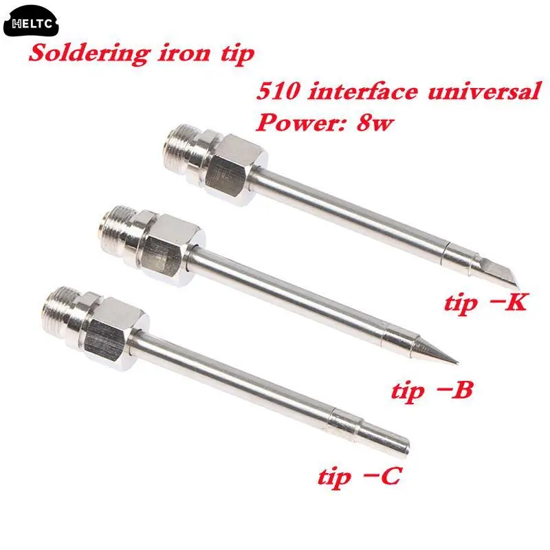 8w 51mm 510 Interface Soldering Iron Tip Mini Portable USB Soldering Iron Tip Welding Rework Accessories Tool Parts