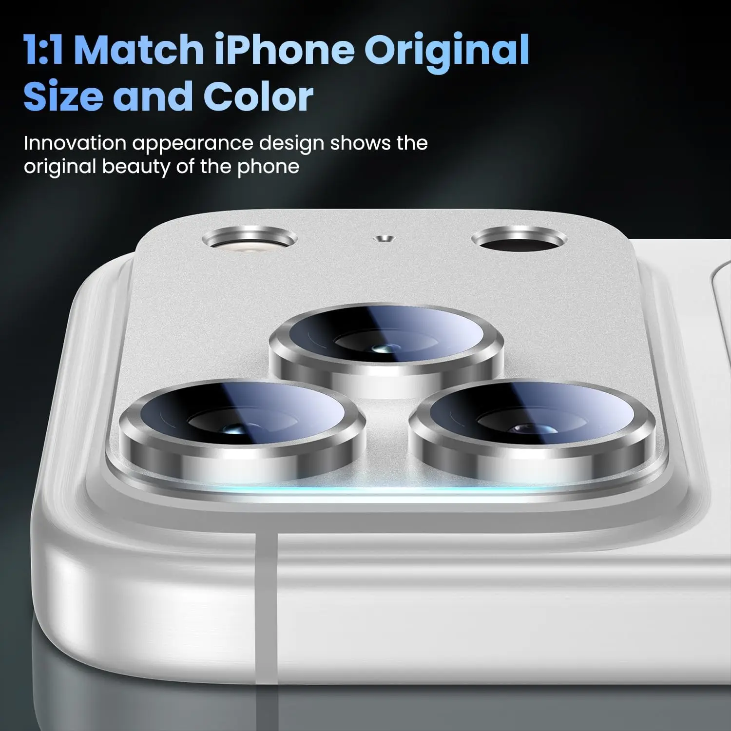 รูปสินค้า ฟิล์มกระจกนิรภัยป้องกันเลนส์กล้องสำหรับ iPhone 17 Pro Max อุปกรณ์ป้องกันเลนส์สำหรับ iPhone 17 Pro Air