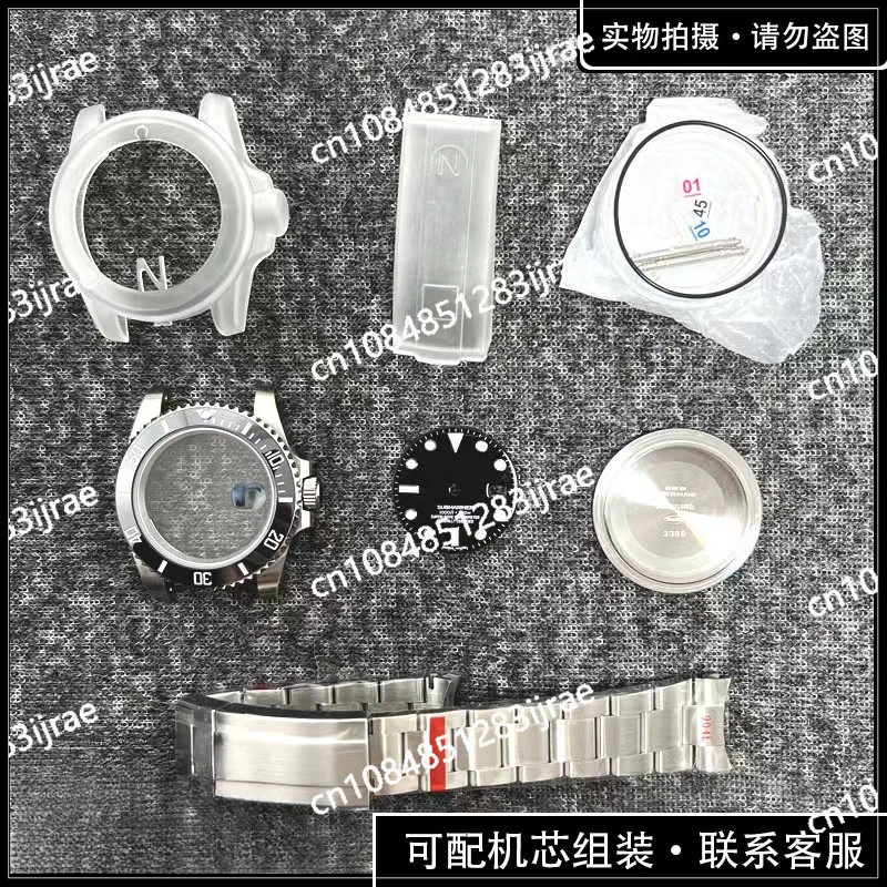 

Assembled Watch Accessories, Watch Case Compatible with Swiss Eta2824 2836 3135 Movement 904 Steel Case Set