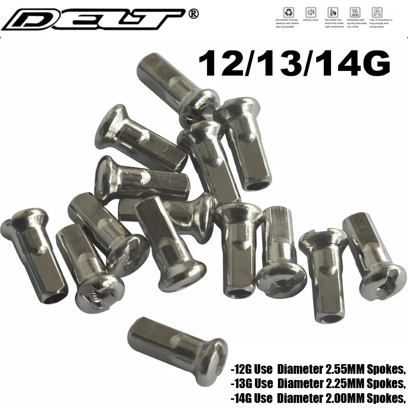 36Pcs MTB Mountain Cycling E-BIKE Bicycle Spoke Screw Bolt Nuts Nipples Copper 12/13/14G*12MM Bike Part DELT