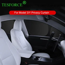 2023 Privacy Sun Shade for Tesla Model 3 Y Custom-Fit Car Side Window Sunshade Blind Shading for Camping Hiking Rest Accessories