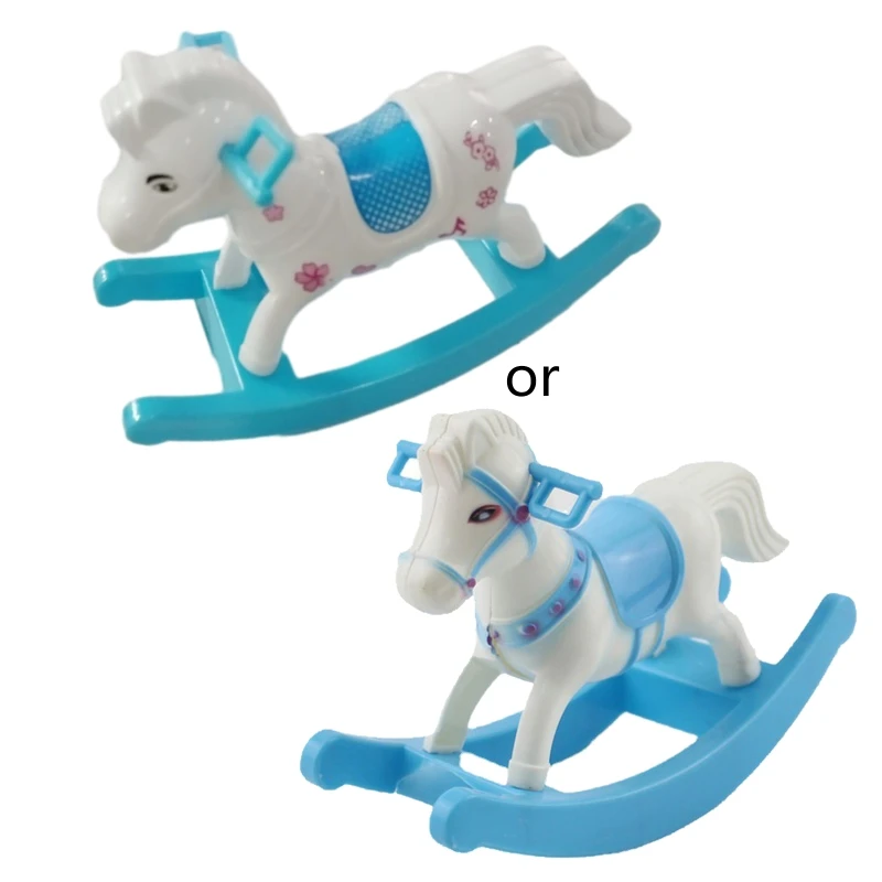 

Early Educational Small Mini Rocking Horse Toy Creativity Learning Models Birthday Gift for 1 2 3 4 Year Old Boys Girls