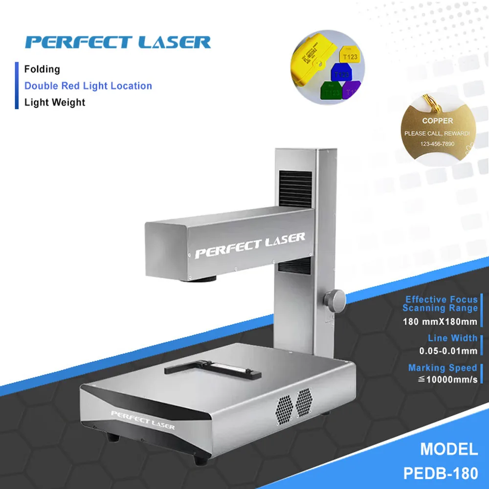 

Foldable Fiber Laser Marking Engraving Machine Carving Etching Printing For Metal Plastic Leather Multifunction Marker Engraver