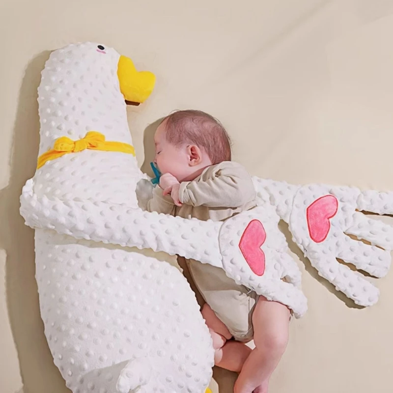 Automatic Big White Goose Baby Exhaust Pillow Soothes Beats Soothes Her Palm Baby Sleeps On Her Own 4